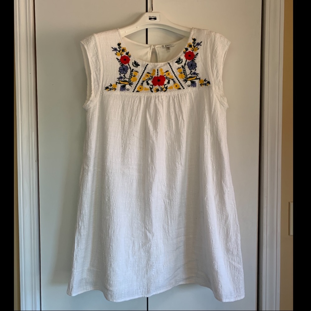 Cotton embroidered sun dress